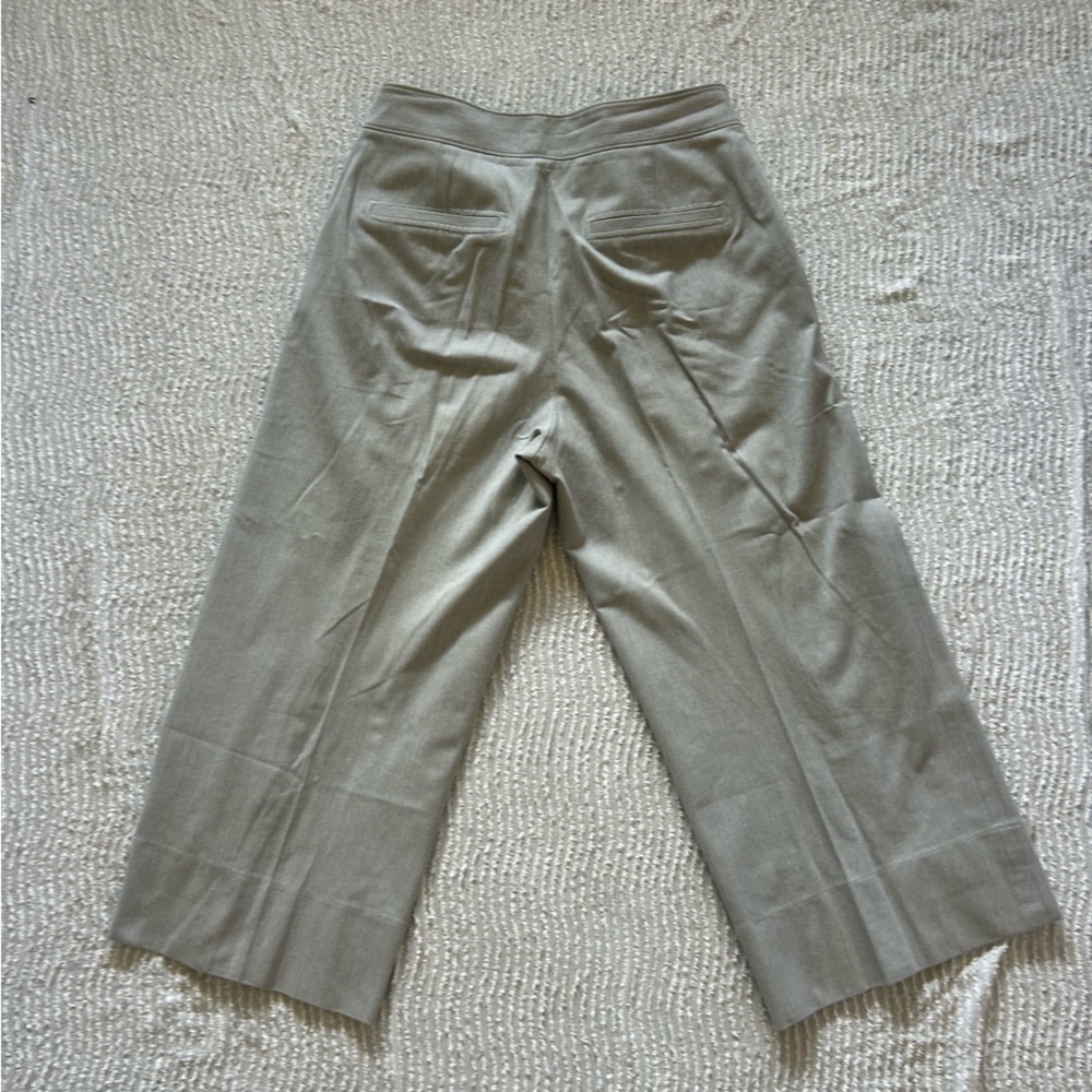 Club Monaco Grey Wide Leg Pants Size 12 High Waist Trousers Gray - Picture 2 of 9